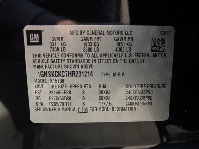 2017 Chevrolet Tahoe Premier