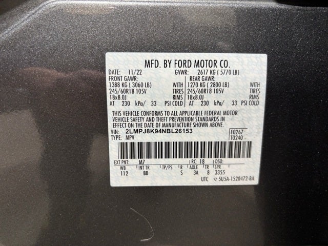 2022 Lincoln Nautilus Reserve