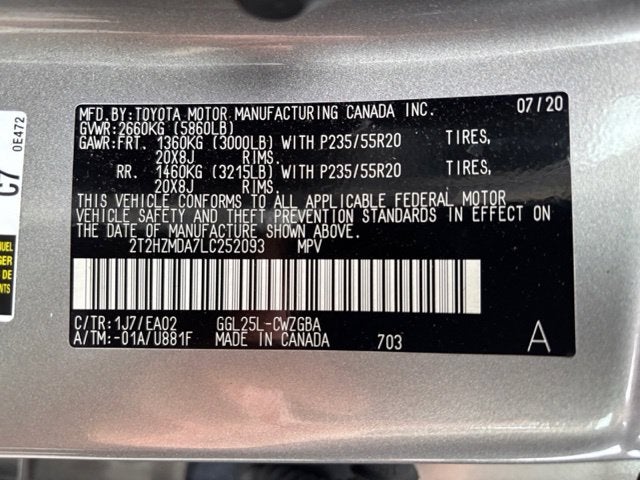 2020 Lexus RX 350