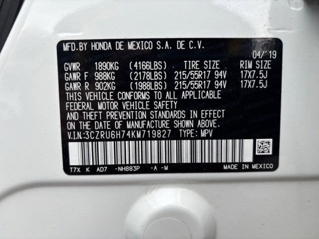 2019 Honda HR-V EX-L