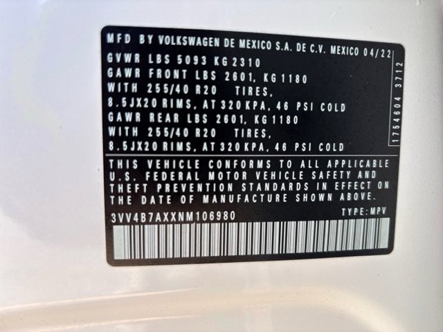 2022 Volkswagen Tiguan 2.0T SEL R-Line