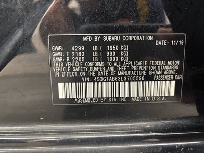2020 Subaru Impreza Base