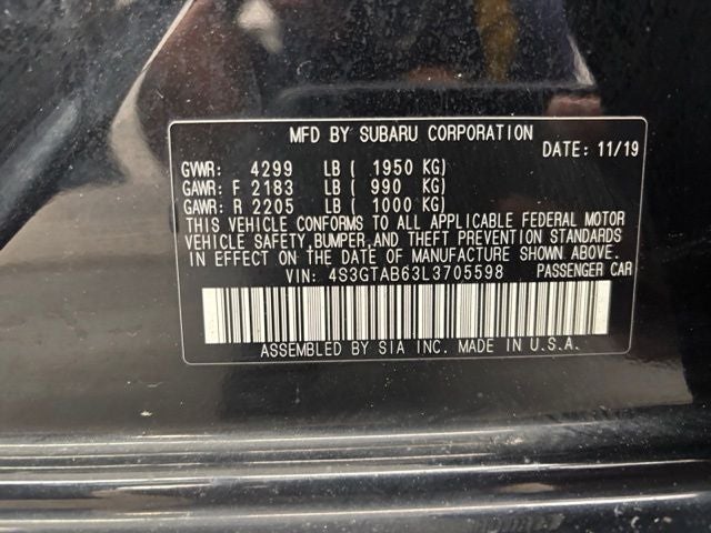 2020 Subaru Impreza Base