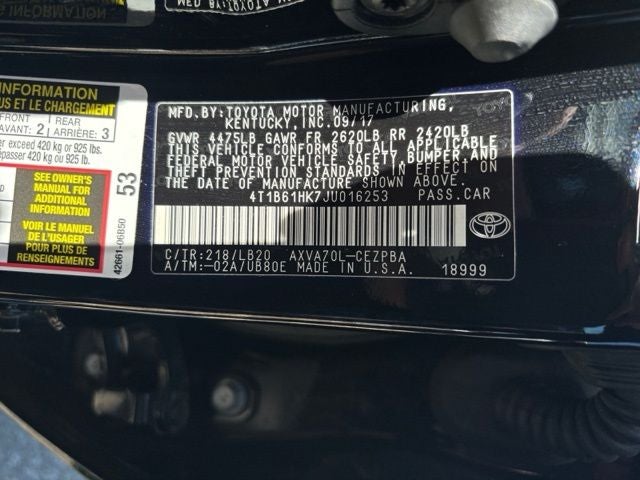 2018 Toyota Camry XSE