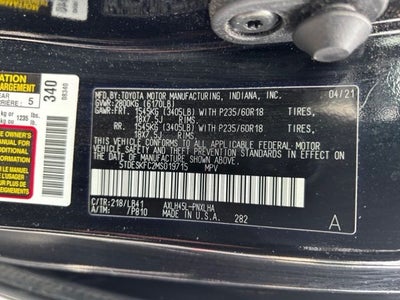 2021 Toyota Sienna Platinum 7 Passenger