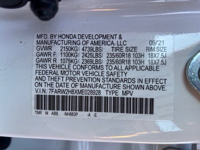 2021 Honda CR-V EX-L