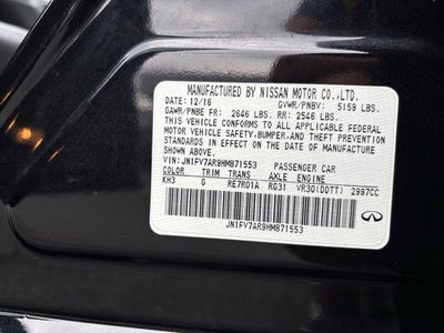 2017 INFINITI Q50 Red Sport 400