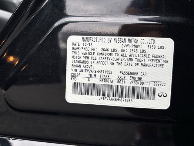 2017 INFINITI Q50 Red Sport 400