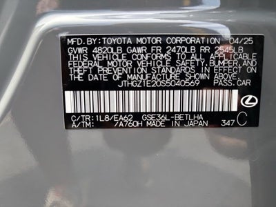 2025 Lexus IS 350 F SPORT