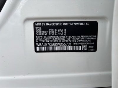 2019 BMW 5 Series 540i xDrive
