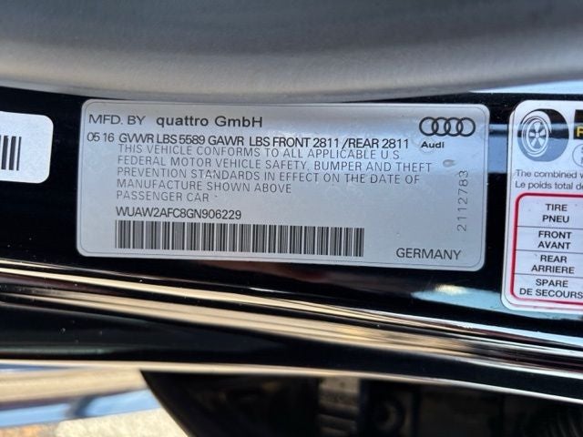 2016 Audi RS 7 4.0T Prestige quattro