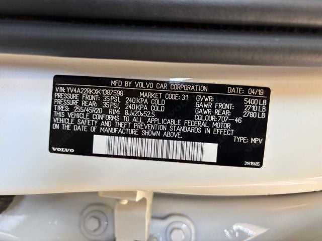 2019 Volvo XC60 T6 Momentum