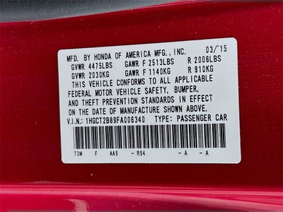 2015 Honda Accord EX-L