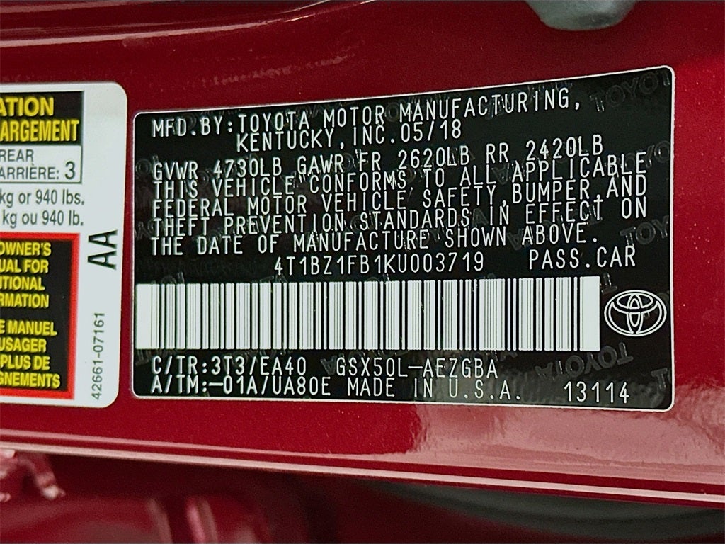 2019 Toyota Avalon XLE