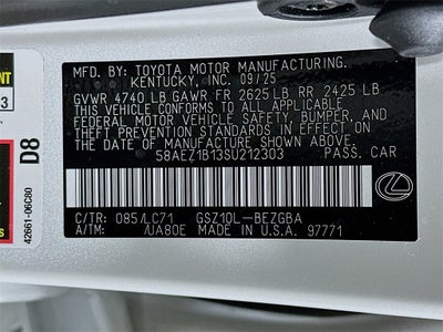 2025 Lexus ES 350 Luxury