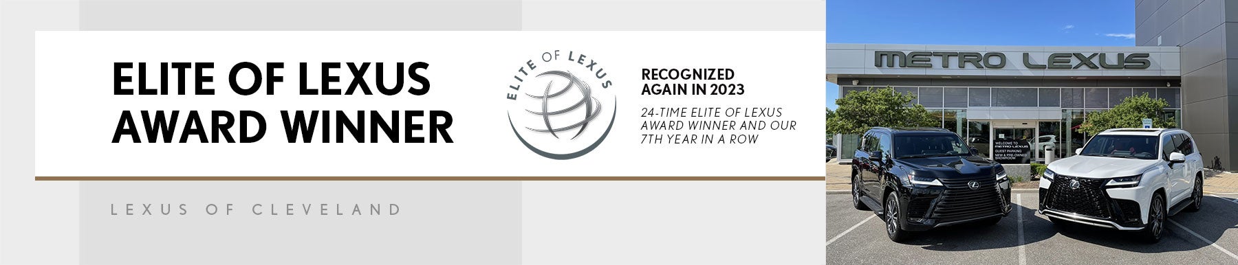 Elite of Lexus Award - Lexus of Cleveland